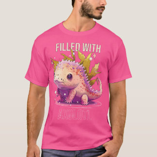 Camiseta Lleno De Axolotl Pescado Mexicano Salamande