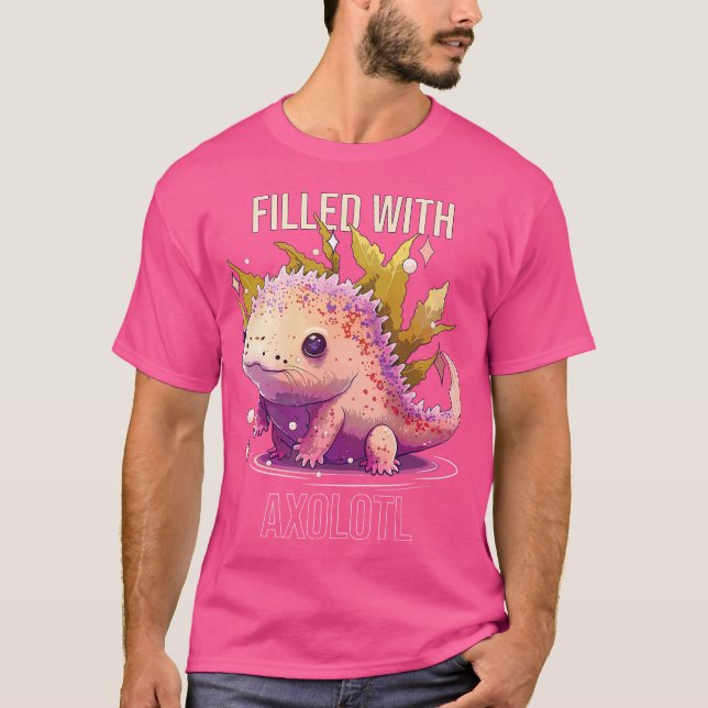 Camiseta Lleno De Axolotl Pescado Mexicano Salamande (Anverso)
