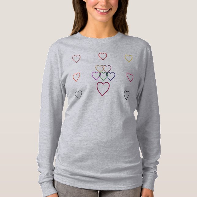 CAMISETA LLENO DE CORAZONES (Anverso)