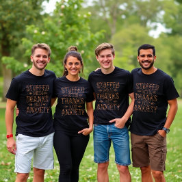 Camiseta Lleno De Gracias, No De Ansiedad Gracias.