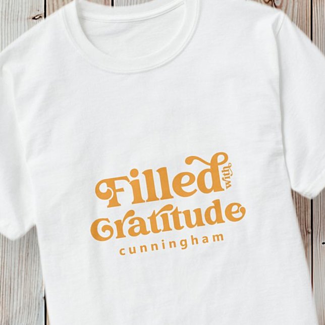 Camiseta Lleno de Gratitude Vintage Thanksgiving Family (Subido por el creador)