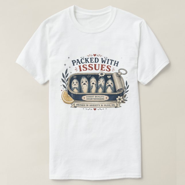CAMISETA LLENO DE PROBLEMAS (Diseño del anverso)