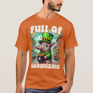 Camiseta Lleno De Shenanigans Aardvark St Patricks Day