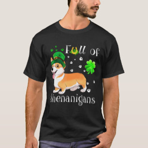 Camiseta Lleno De Shenanigans Corgi Dog Irlandés