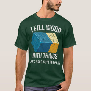 Camiseta Lleno Madera Con Cosas Diseño De Arte De Resina Ep
