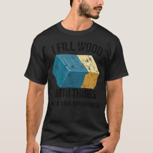 Camiseta Lleno madera con cosas Epoy resina pirata de paste