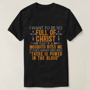 Camiseta Llenos de la graciosa camisas cristianas de Cristo