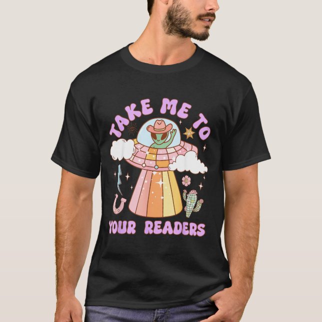 Camiseta Lleva a los lectores Maestro Alien Halloween Alfab (Anverso)