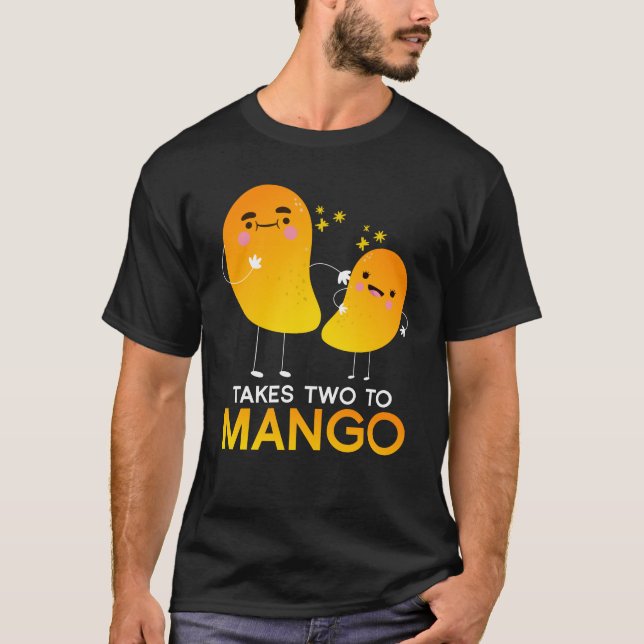 Camiseta Lleva dos el tango de la fruta del mango (Anverso)