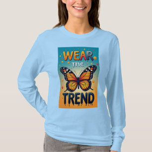 Camiseta Lleva la Tendencia: Tipografía Colorida que Gotea