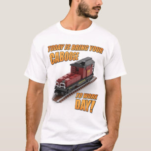 Camiseta Lleva tu Caboose al Día de Trabajo (Caboose Rojo)