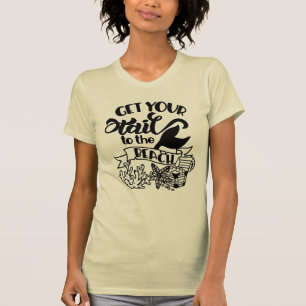 Camiseta Lleva Tu Cola De Sirena A La Playa Divertido