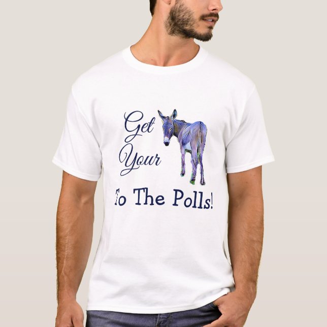 Camiseta Lleva tu voto a las urnas, humor político (Anverso)