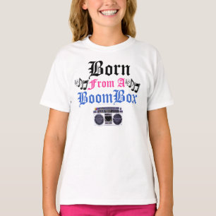 Camiseta Llevado de un equipo estéreo portátil