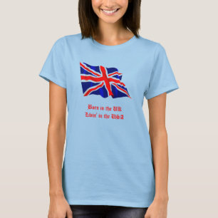 Camiseta Llevado en el Reino Unido-Livin' en los E.E.U.U.