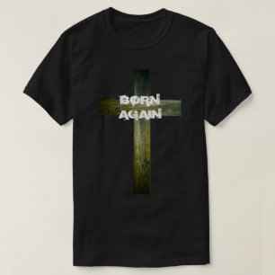 Camiseta "Llevado otra vez con la cruz de madera "