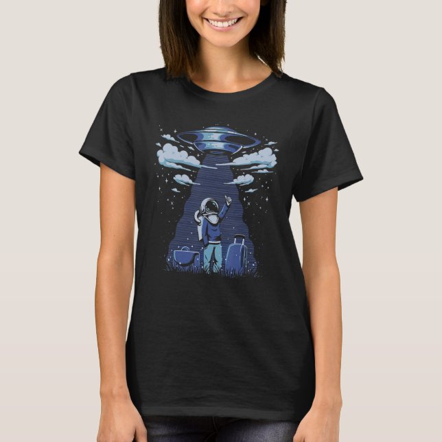 Camiseta Llévame a casa astronauta Ufo Alien Space World Uf (Anverso)