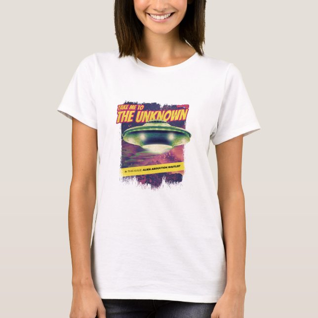 Camiseta Llévame A La Cobertura De Retro Desconocida (Anverso)