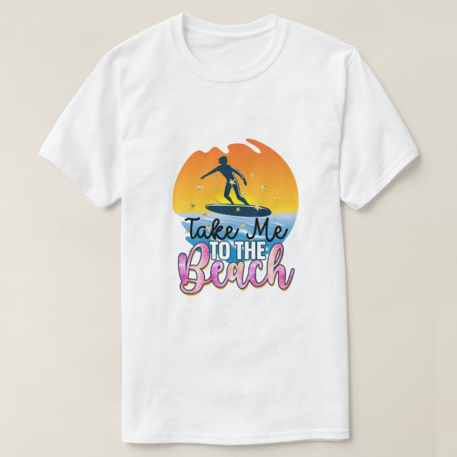 Camiseta Llévame a la Playa (Diseño del anverso)