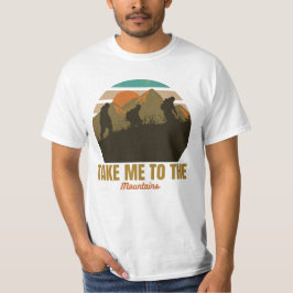 Camiseta "Llévame A Las Montañas" Retro Paseando Silhouette