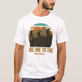Camiseta "Llévame A Las Montañas" Retro Paseando Silhouette