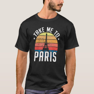 Camiseta Llévame A París Heartbeat Torre Eiffel Francia I L