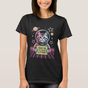 Camiseta Llévame a tu camada Gato divertido OVNI Alien Espa