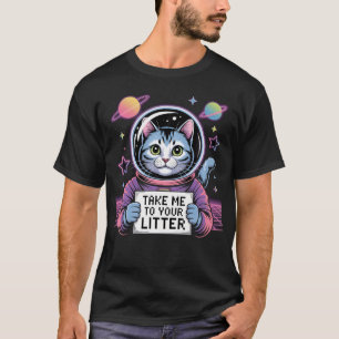 Camiseta Llévame A Tu Camada Gato Divertido Ovni Alien Espa