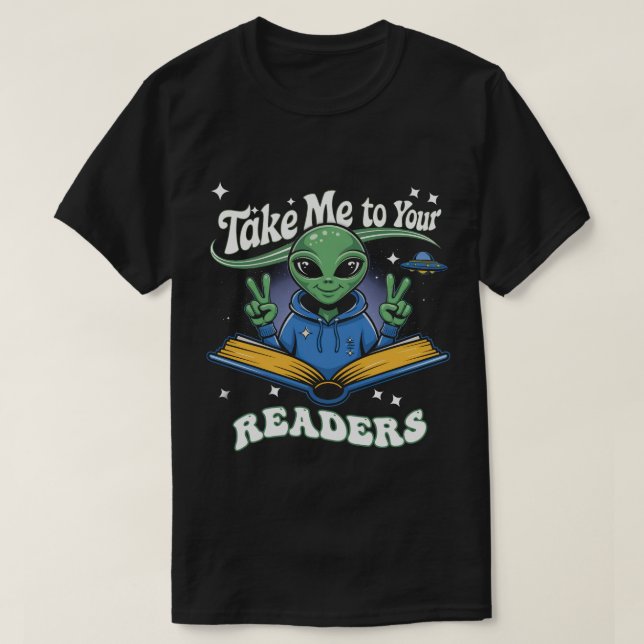 Camiseta Llévame A Tus Lectores De Estados Unidos Leer Más (Diseño del anverso)