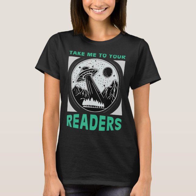 Camiseta Llévame a tus lectores libros de lectura extranjer (Anverso)