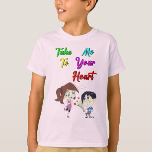 Camiseta Llévame a tus valentinas cardíacas