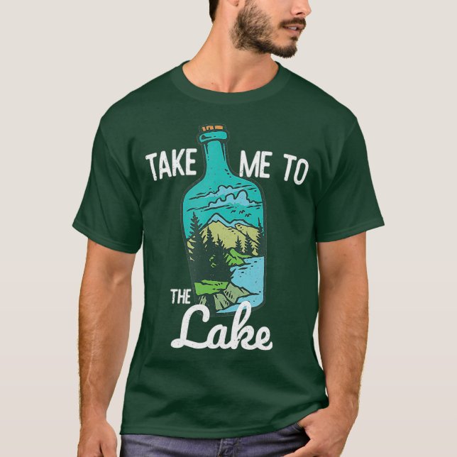 Camiseta Llévame Al Bomar De Pescado Del Lago Campground (Anverso)
