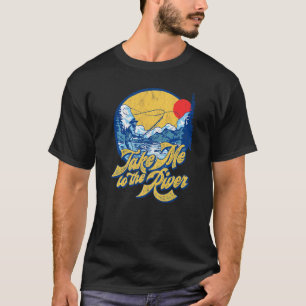 Camiseta Llévame Al Pescador Vintage De La Pesca De La Mosc