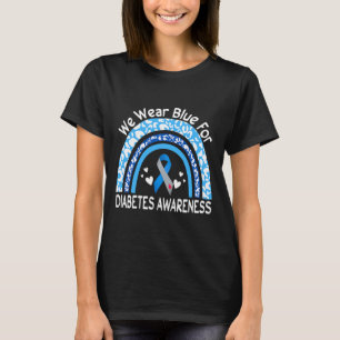 Camiseta Llevamos Azul Para Conciencia De La Diabetes Leopa