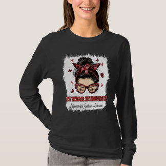 Camiseta Llevamos Guerrera de Moño Desordenado Burgundy Ant