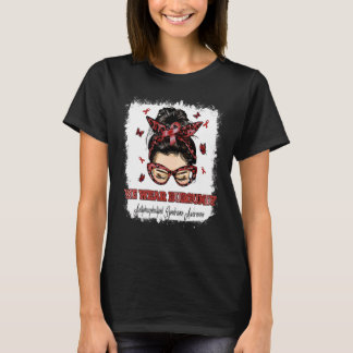 Camiseta Llevamos Guerrera de Moño Desordenado Burgundy Ant