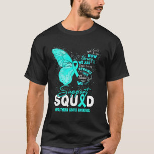 Camiseta Llevamos mariposa azul turquesa en apoyo de la mia