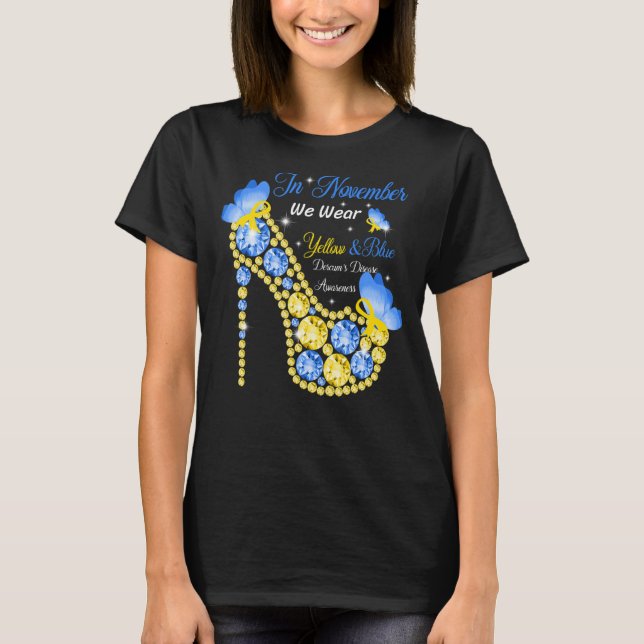 Camiseta Llevamos Mariposas Amarillas y Azules Altos Talone (Anverso)