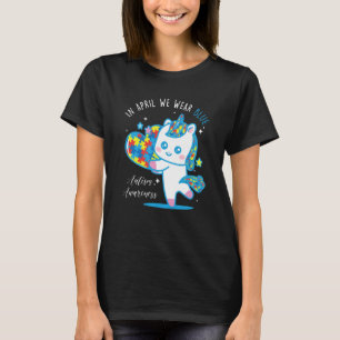 Camiseta Llevamos Piezas de Rompecabezas Azules Unicornio C