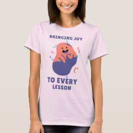 Camiseta Llevando Alegría a Cada Lección Profesor Divertido