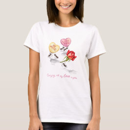 Camiseta Llevando todo mi amor hacia ti
