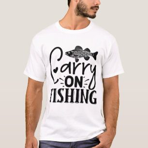 Camiseta llevar a cabo la pesca