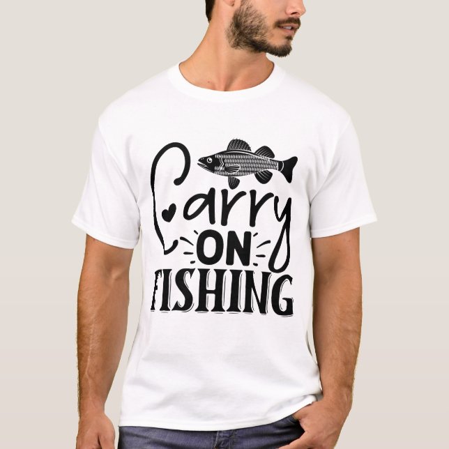Camiseta llevar a cabo la pesca (Anverso)