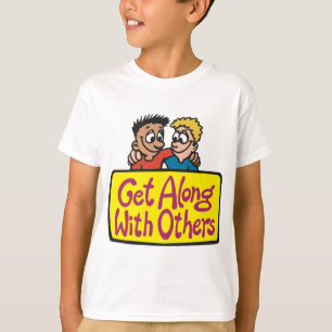Camiseta Llevarse Bien Con Otros Amigos Bondad y Unidad
