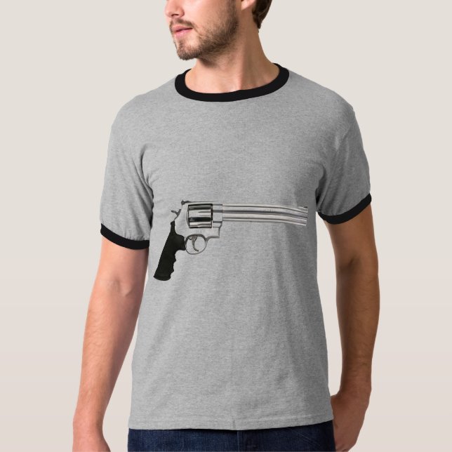 Camiseta Lleve un arma grande (Anverso)