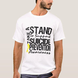 Camiseta Lleve un soporte la prevención del suicidio de la