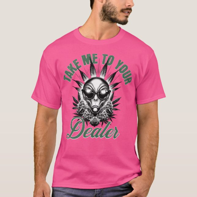 Camiseta Llévenme A Su Comerciante - Alienígena Gracioso (Anverso)