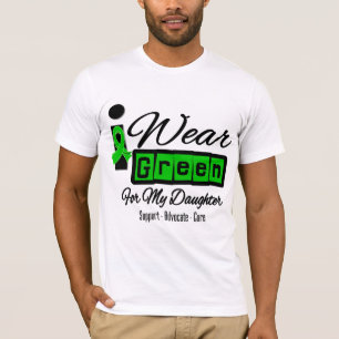 Camiseta Llevo a la hija verde de la cinta (retra) -