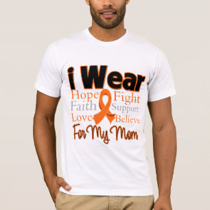 Camiseta Llevo a la mamá del collage de la cinta - leucemi