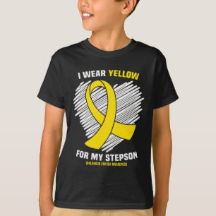 Camiseta Llevo Amarillo Por La Conciencia Del Cáncer Infant